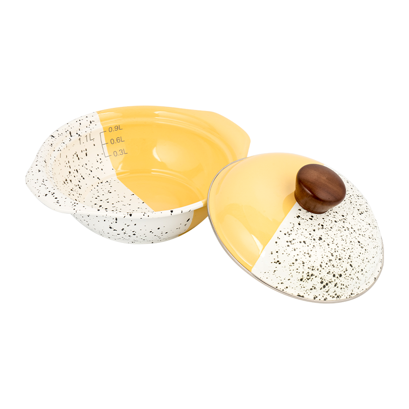 Emalje V-formet gryde