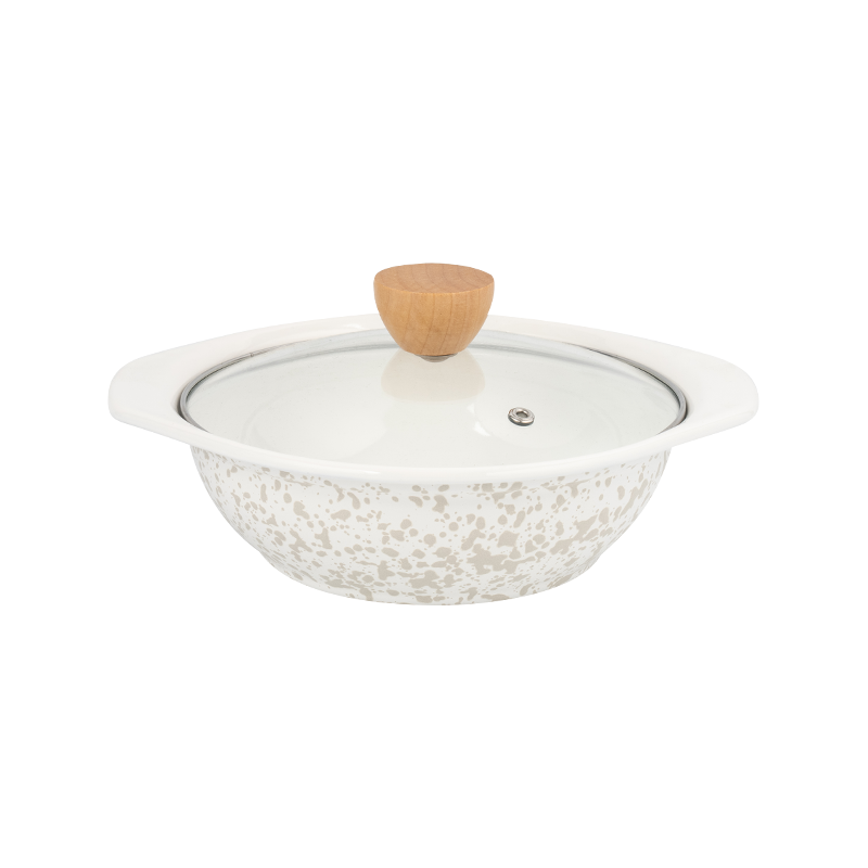 Emalje V-formet gryde