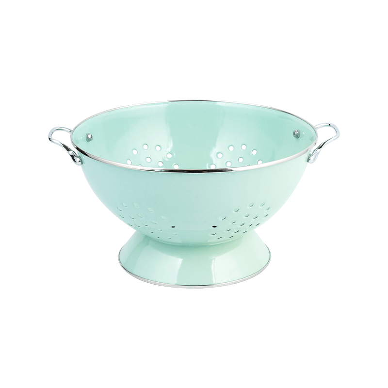 Vintage emaljefrugtkurv