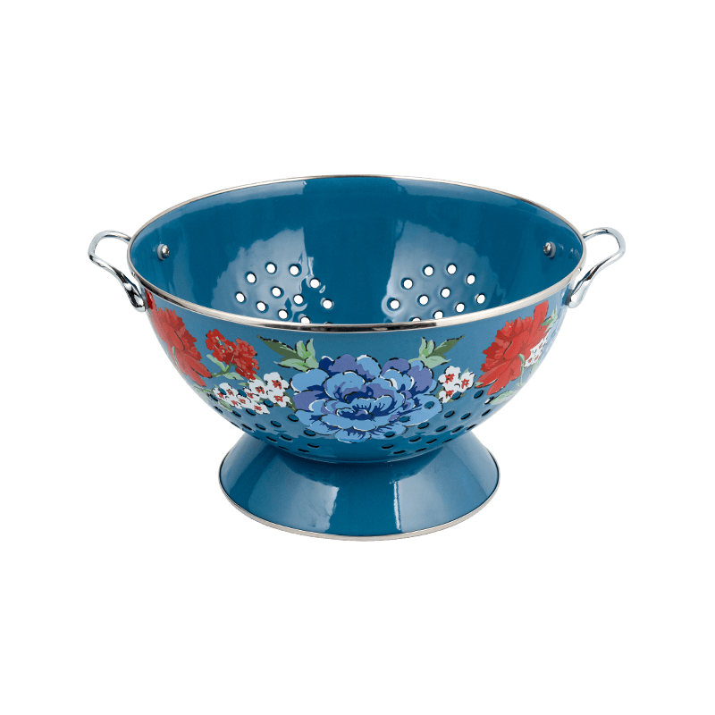 Vintage emaljefrugtkurv Vintage emaljefrugtkurv