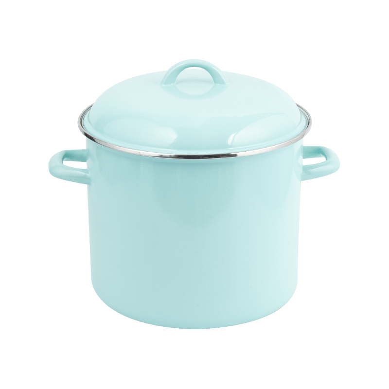 755D emalje dobbelthåndtag høj spand