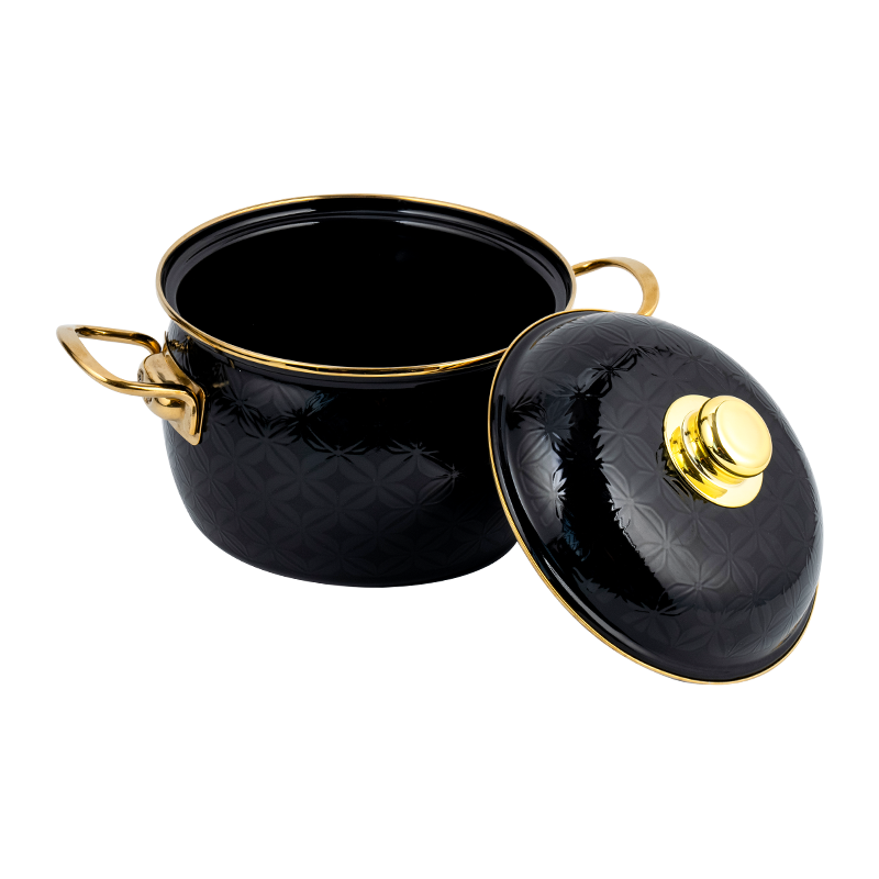 810D Emalje fladbund lagerpot