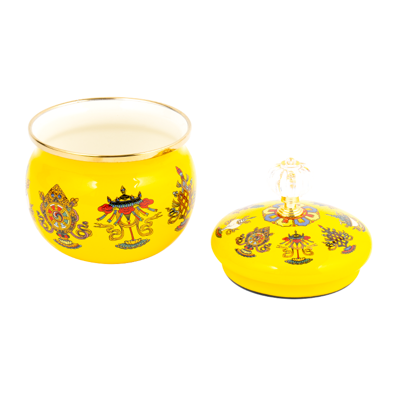 9 cm emalje sukker krukke