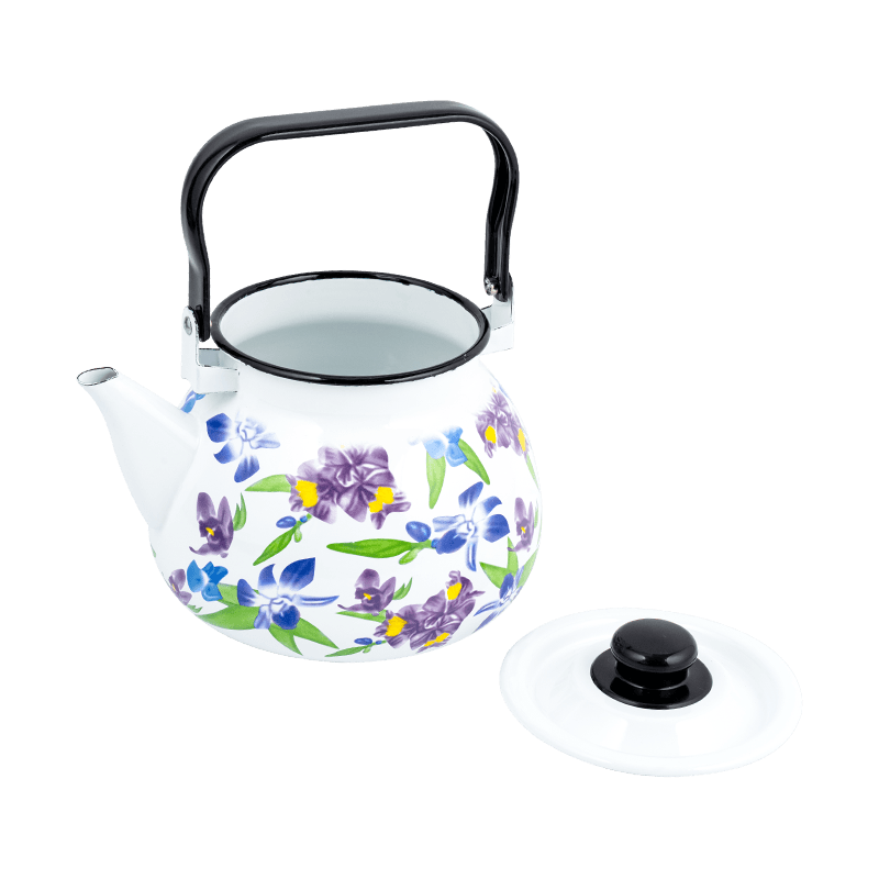 TK305 Emalje blussede Rim Tea Kettle
