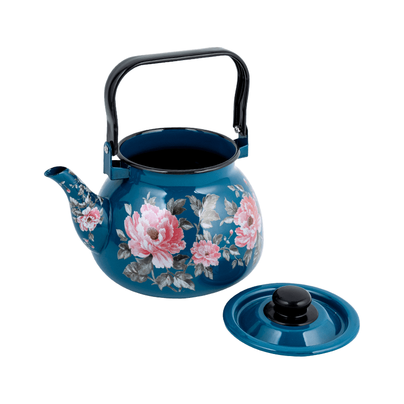TK305 Emalje blussede Rim Tea Kettle