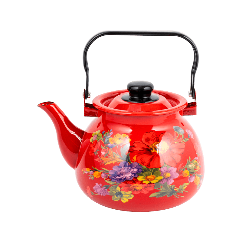 TK305 Emalje blussede Rim Tea Kettle
