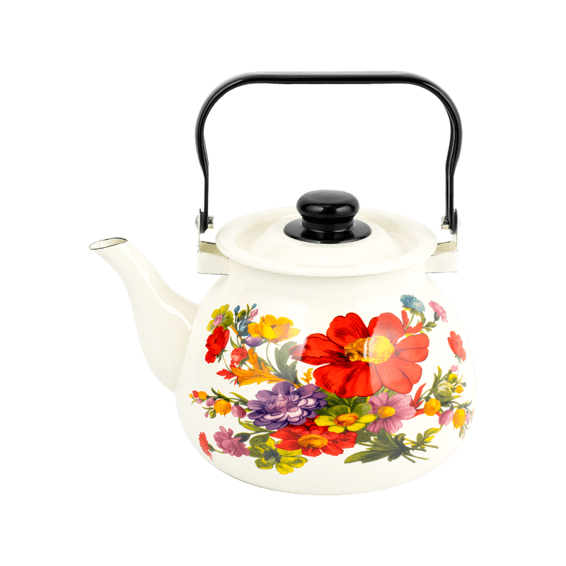 TK305 Emalje blussede Rim Tea Kettle