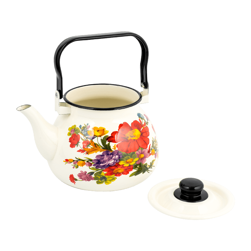 TK305 Emalje blussede Rim Tea Kettle