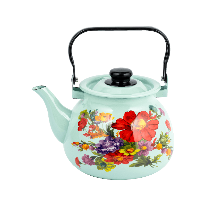 TK305 Emalje blussede Rim Tea Kettle