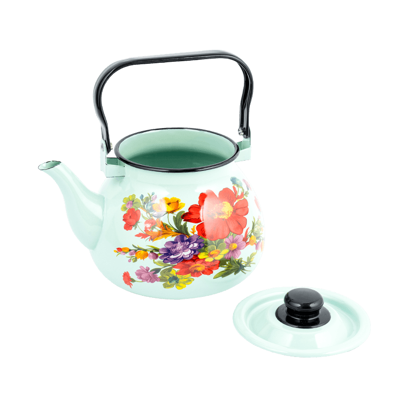 TK305 Emalje blussede Rim Tea Kettle